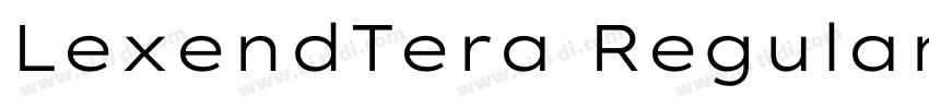 LexendTera Regular字体转换 LexendTera Regular字体转换